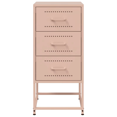Yöpöytä pinkki 36x39x78 cm teräs