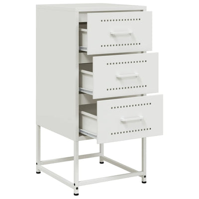 Valkoinen yöpöydät Spirea 36x39x78cm (2 kpl, teräs)