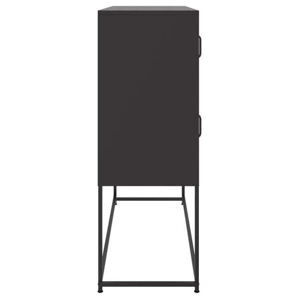 Musta senkki Glinda 100,5x39x107cm (kylmävalssattu teräs)