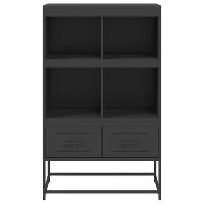 Kaappi musta 68,5x39x111,5 cm kylmävalssattu teräs