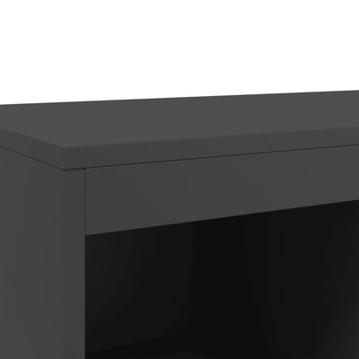 Kaappi musta 68,5x39x111,5 cm kylmävalssattu teräs