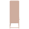 Kaappi pinkki 68,5x39x111,5 cm kylmävalssattu teräs