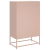 Kaappi pinkki 68,5x39x111,5 cm kylmävalssattu teräs
