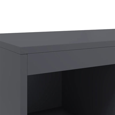 Kaappi antrasiitti 68,5x39x111,5 cm kylmävalssattu teräs