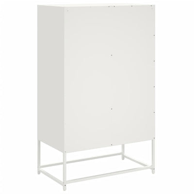 Kaappi valkoinen 68,5x39x111,5 cm kylmävalssattu teräs
