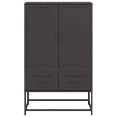 Kaappi musta 68x39x111,5 cm kylmävalssattu teräs