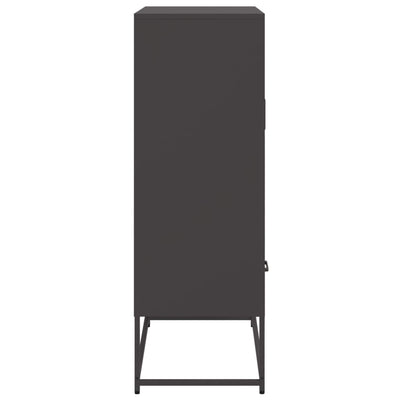Kaappi musta 68x39x111,5 cm kylmävalssattu teräs