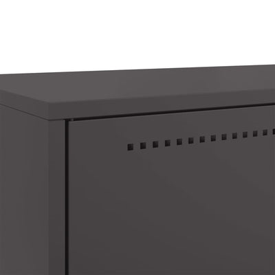 Kaappi musta 68x39x111,5 cm kylmävalssattu teräs