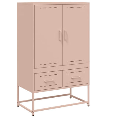 Kaappi pinkki 68x39x111,5 cm kylmävalssattu teräs