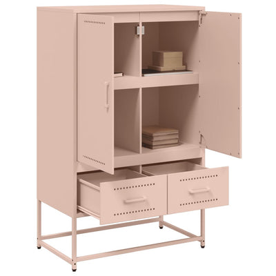 Kaappi pinkki 68x39x111,5 cm kylmävalssattu teräs