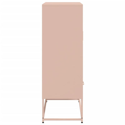 Kaappi pinkki 68x39x111,5 cm kylmävalssattu teräs
