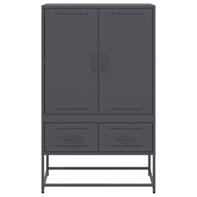 Kaappi antrasiitti 68x39x111,5 cm kylmävalssattu teräs