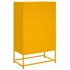 Kaappi sinapinkeltainen 68x39x111,5 cm kylmävalssattu teräs