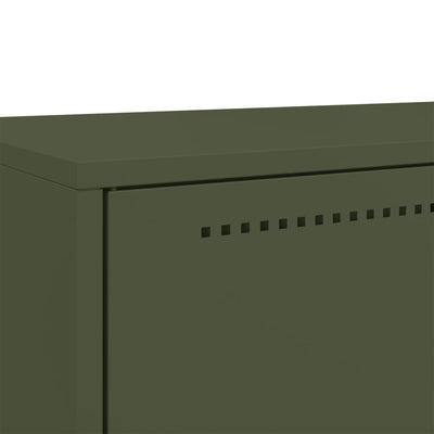 Kaappi oliivinvihreä 68x39x111,5 cm kylmävalssattu teräs