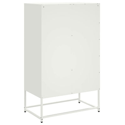 Kaappi valkoinen 68x39x111,5 cm kylmävalssattu teräs