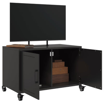 TV-taso musta 68x39x43,5 cm kylmävalssattu teräs