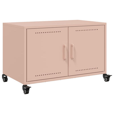 TV-taso pinkki 68x39x43,5 cm kylmävalssattu teräs