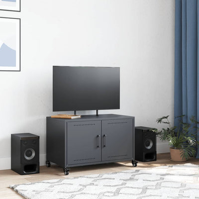 TV-taso antrasiitti 68x39x43,5 cm kylmävalssattu teräs
