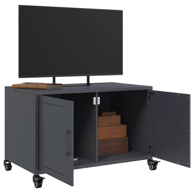 TV-taso antrasiitti 68x39x43,5 cm kylmävalssattu teräs