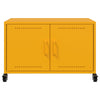 TV-taso sinapinkeltainen 68x39x43,5 cm kylmävalssattu teräs