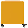 TV-taso sinapinkeltainen 68x39x43,5 cm kylmävalssattu teräs