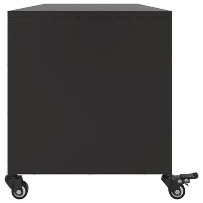 TV-taso musta 100,5x39x43,5 cm kylmävalssattu teräs