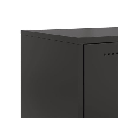 TV-taso musta 100,5x39x43,5 cm kylmävalssattu teräs