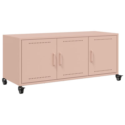 TV-taso pinkki 100,5x39x43,5 cm kylmävalssattu teräs