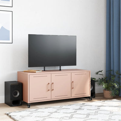 TV-taso pinkki 100,5x39x43,5 cm kylmävalssattu teräs
