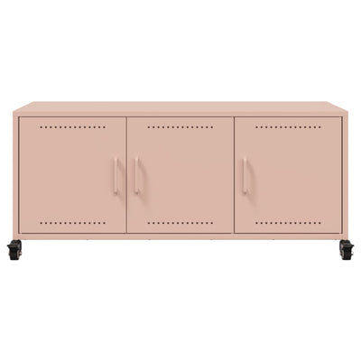 TV-taso pinkki 100,5x39x43,5 cm kylmävalssattu teräs