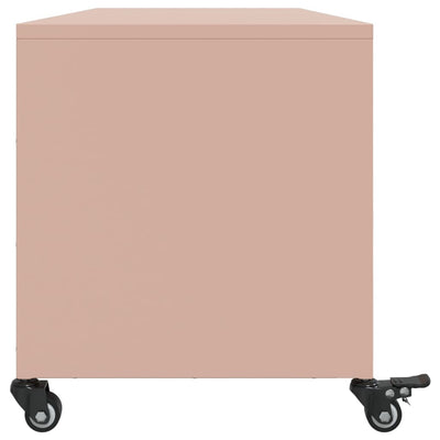 TV-taso pinkki 100,5x39x43,5 cm kylmävalssattu teräs