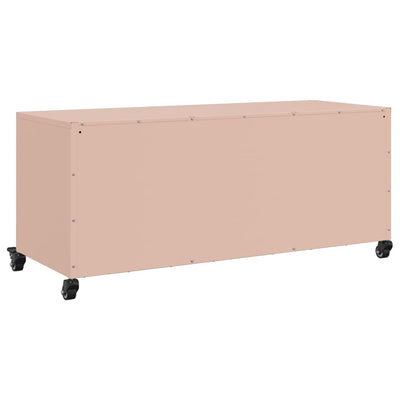 TV-taso pinkki 100,5x39x43,5 cm kylmävalssattu teräs