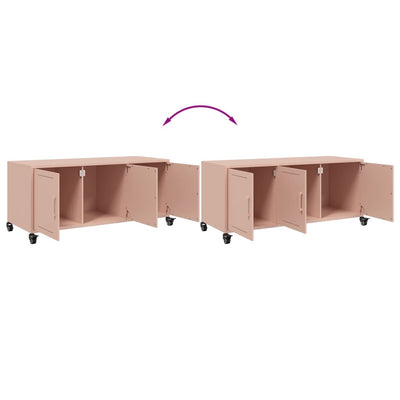 TV-taso pinkki 100,5x39x43,5 cm kylmävalssattu teräs