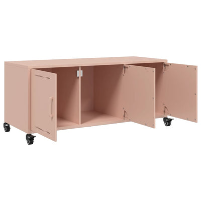 TV-taso pinkki 100,5x39x43,5 cm kylmävalssattu teräs