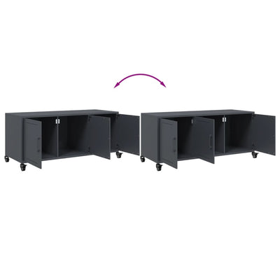 TV-taso antrasiitti 100,5x39x43,5 cm kylmävalssattu teräs