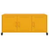 TV-taso sinapinkeltainen 100,5x39x43,5 cm teräs