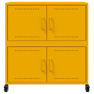 Senkki sinapinkeltainen 68,5x39x72 cm kylmävalssattu teräs