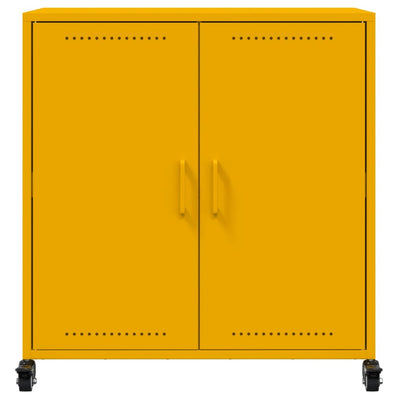 Senkki sinapinkeltainen 68,5x39x72 cm kylmävalssattu teräs
