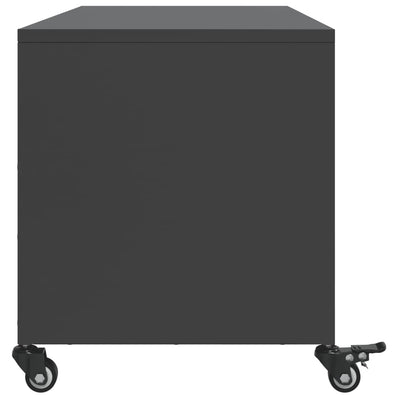 TV-taso musta 100,5x39x43,5 cm kylmävalssattu teräs