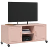 TV-taso pinkki 100,5x39x43,5 cm kylmävalssattu teräs