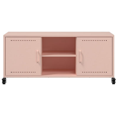 TV-taso pinkki 100,5x39x43,5 cm kylmävalssattu teräs