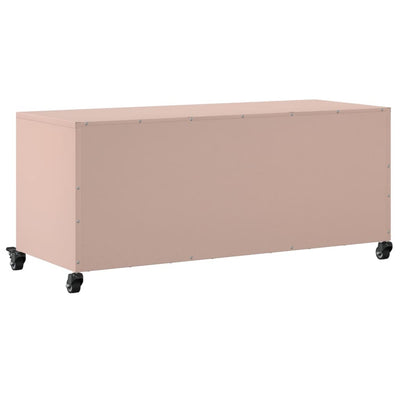 TV-taso pinkki 100,5x39x43,5 cm kylmävalssattu teräs