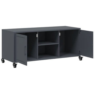 TV-taso antrasiitti 100,5x39x43,5 cm kylmävalssattu teräs
