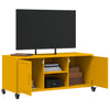 TV-taso sinapinkeltainen 100,5x39x43,5 cm teräs