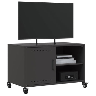 TV-taso musta 68x39x43,5 cm kylmävalssattu teräs