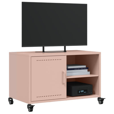 Pinkki tv-taso Carly 68x39x43,5cm (kylmävalssattu teräs)