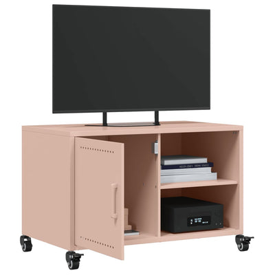 Pinkki tv-taso Carly 68x39x43,5cm (kylmävalssattu teräs)