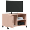 TV-taso pinkki 68x39x43,5 cm kylmävalssattu teräs