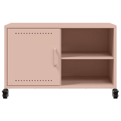 Pinkki tv-taso Carly 68x39x43,5cm (kylmävalssattu teräs)