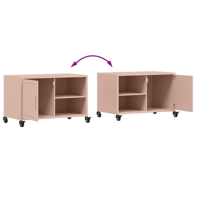 TV-taso pinkki 68x39x43,5 cm kylmävalssattu teräs